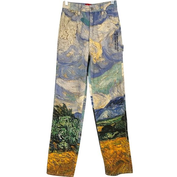 PacSun Denim - The Met x PacSun Van Gogh Wheat Field With Cypresses Carpenter Pants Size 24